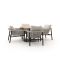 Zavelli Cuore ø 120cm dining tuinset 5-delig