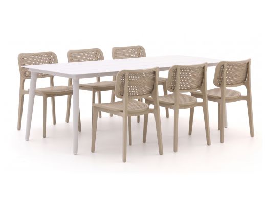 Forza Xitta/Sora 220cm dining tuinset 7-delig