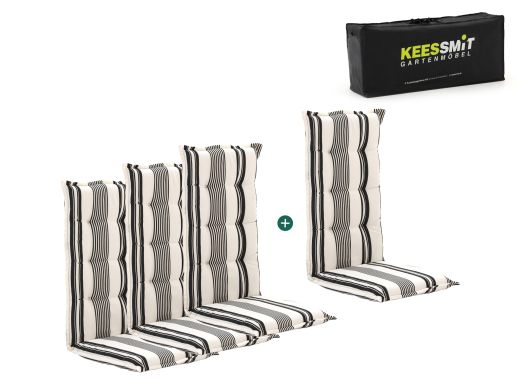 Madison tuinkussen set van 4 hoge rug