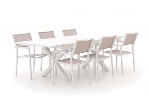 Bellagio Roma/Pavello 180cm dining tuinset 7-delig uitschuifbaar