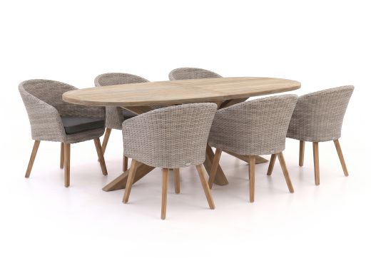 Intenso Tropea/ROUGH-Y Ellips 240cm dining tuinset 7-delig