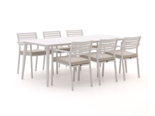Bellagio Rumo/Sora 220cm dining tuinset 7-delig stapelbaar
