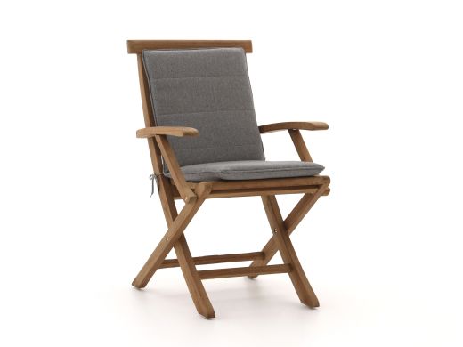 Tuinkussen 83x42cm t.b.v. klapstoel Country/Leeds - Grey Melange