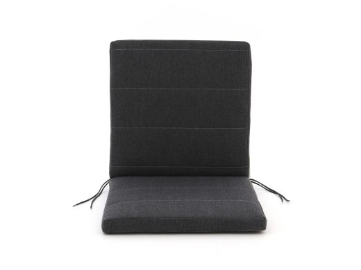 Fiber tuinkussen laag 92x46cm - Dark Grey Melange
