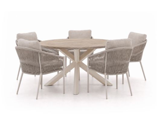 Bellagio Mineo/ROUGH-Y ø 150cm dining tuinset 6-delig