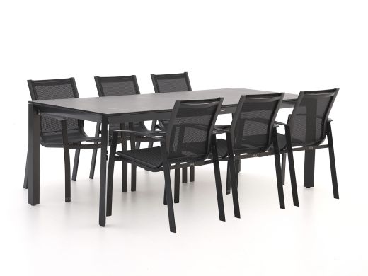 R&S Design Altea/Sestino 220cm dining tuinset 7-delig stapelbaar