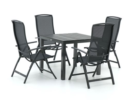 R&S Design Capri/Fidenza 90cm dining tuinset 5-delig verstelbaar