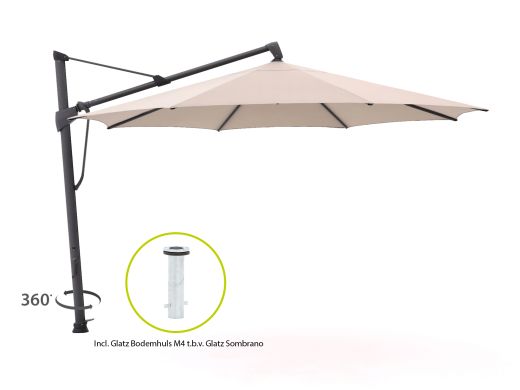Glatz Sombrano S+ Easy zweefparasol ø 400cm