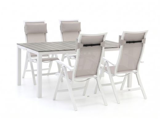 Bellagio Lugo/Fidenz 183cm dining tuinset 5-delig verstelbaar