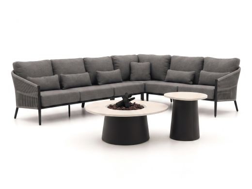 Bellagio Mineo/Cosidune hoek loungeset met vuurtafels 6-delig