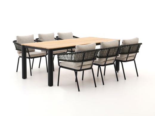 Hartman Winston 220cm dining tuinset 7-delig stapelbaar
