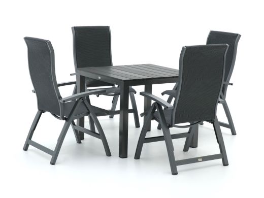 Bellagio Fermo/Fidenza 90cm dining tuinset 5-delig verstelbaar
