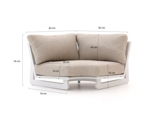 Bellagio Bertinoro lounge hoekmodule 108cm