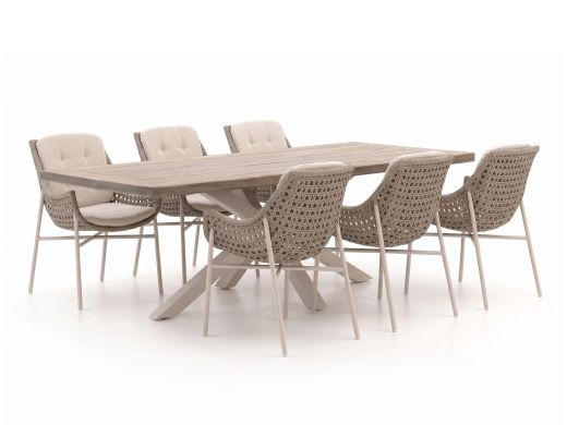 Manifesto Novara/Montorio 220cm dining tuinset 7-delig