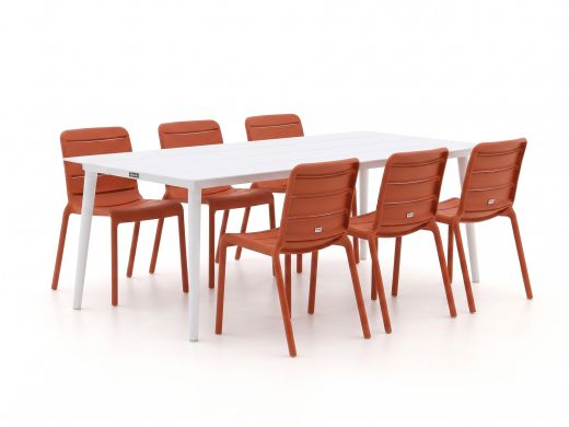 Forza Narni/Sora 220cm dining tuinset 7-delig stapelbaar