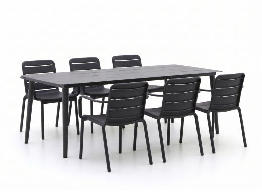 Forza Narni/Sora 220cm dining tuinset 7-delig stapelbaar