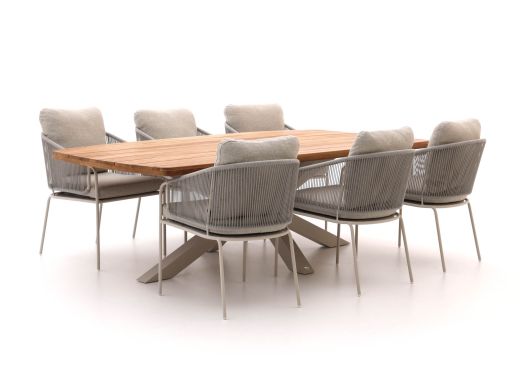 SUNS Revello/Induno Deens Ovaal 220cm dining tuinset 7-delig