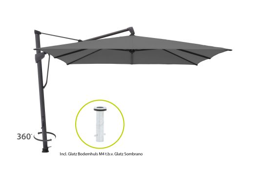 Glatz Sombrano S+ Easy zweefparasol 300x300cm