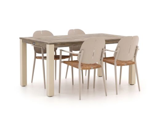 Manifesto Talvullia/ROUGH-S 160cm dining tuinset 5-delig stapelbaar