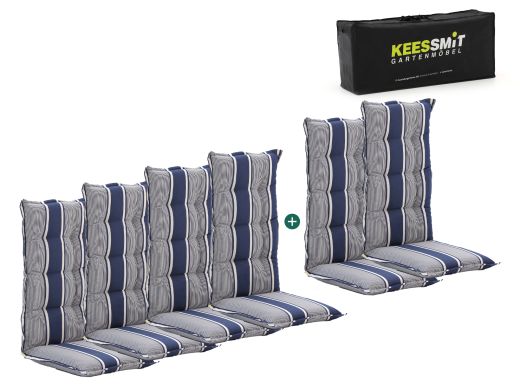 Madison tuinkussen set van 6 hoge rug