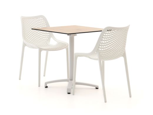 Forza Ripi/Canzo 70cm dining tuinset 3-delig stapelbaar inklapbaar