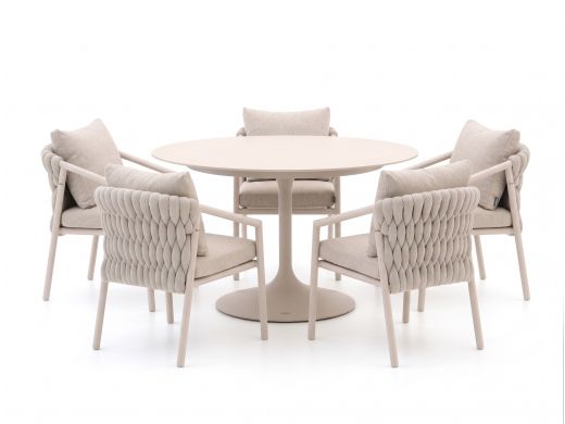 SUNS Sato/Nova ø150cm dining tuinset 6-delig