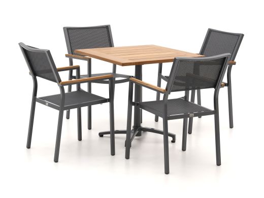Bellagio Roma/Canzo 80cm dining tuinset 5-delig stapelbaar
