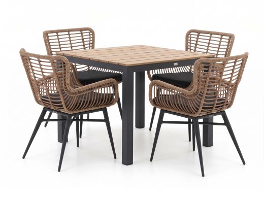 Intenso Asti/Fidenza 90cm dining tuinset 5-delig