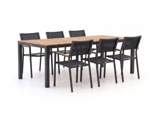 Bellagio Roma/Fidenza 220cm dining tuinset 7-delig stapelbaar