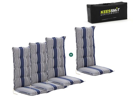 Madison tuinkussen set van 4 hoge rug
