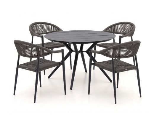 Manifesto Belpasso/Sora ø127cm dining tuinset 5-delig stapelbaar