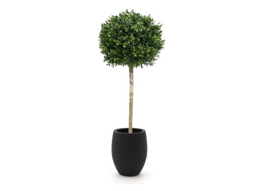 Designplants/Luca Lifestyle Buxus bol kunstboom (h:110cm) met Grigio Tall Balloon bloempot
