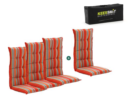 Madison tuinkussen set van 4 hoge rug