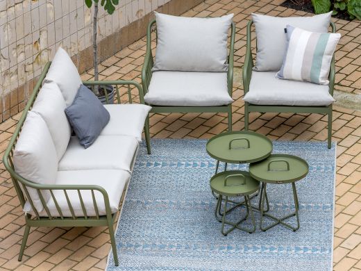 Manifesto Celante lounge tuinstoel - Groen - Aluminium