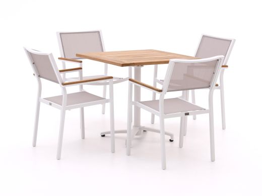 Bellagio Roma/Canzo 80cm dining tuinset 5-delig stapelbaar