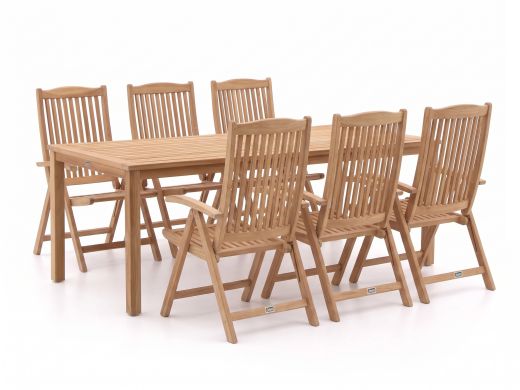 Sunyard Veronica/Liverpool 210cm dining tuinset 7-delig verstelbaar