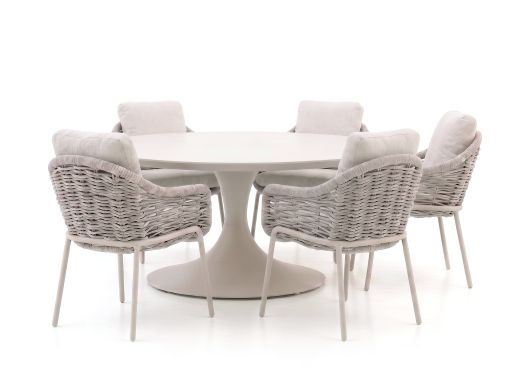 SUNS Casto/Nova ø150cm dining tuinset 6-delig