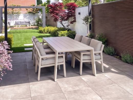 Bellagio Vinadio 255cm low dining tuinset 7-delig