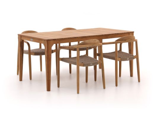 Bellagio Berbaro/Bruca 170cm dining tuinset 5-delig stapelbaar