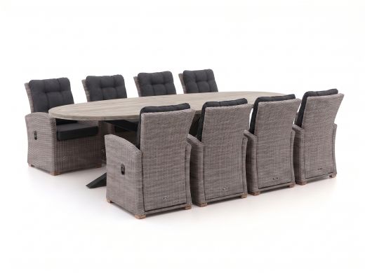 Intenso Mazzano/ROUGH-Y Ellips 280cm dining tuinset 9-delig verstelbaar