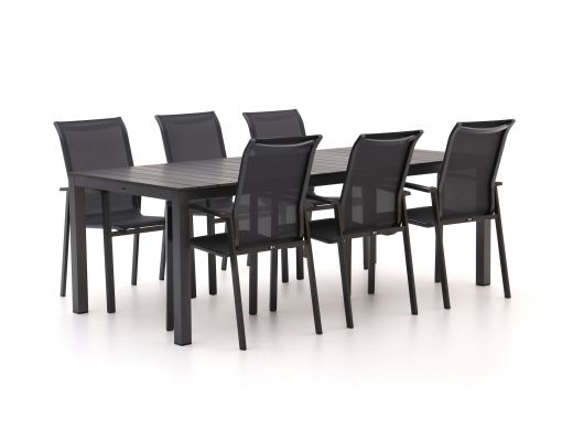 R&S design Centallo/Fidenza 220cm dining tuinset 7-delig stapelbaar