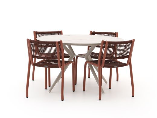 Manifesto Misurina/Sora ø127cm dining tuinset 5-delig