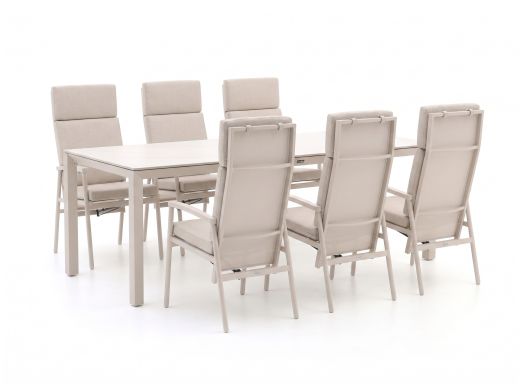 Bellagio Bondeno/Sestino 220cm dining tuinset 7-delig verstelbaar