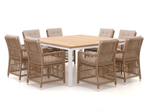 Manifesto Ortello/Linosa 160x160cm dining tuinset 9-delig