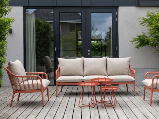 Manifesto Celante lounge tuinstoel - Oranje - Aluminium