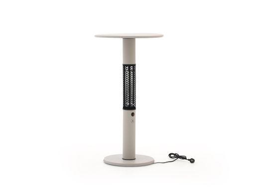 Monti HeatLine Vibe bartafel met terrasverwarmer 1500W ø60cm (h: 110cm)