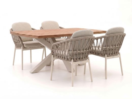 Bellagio Cupello/Induno Deens Ovaal 180cm dining tuinset 5-delig
