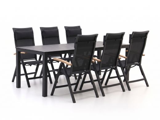 Bellagio Lugo/Menzano 220cm dining tuinset 7-delig verstelbaar