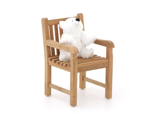 Kinder tuinstoel 35x40x56cm/KiKabeer Groot 30cm wit