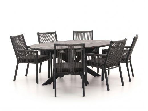 Manifesto Rivola/Fidenza ovaal 180cm dining tuinset 7-delig